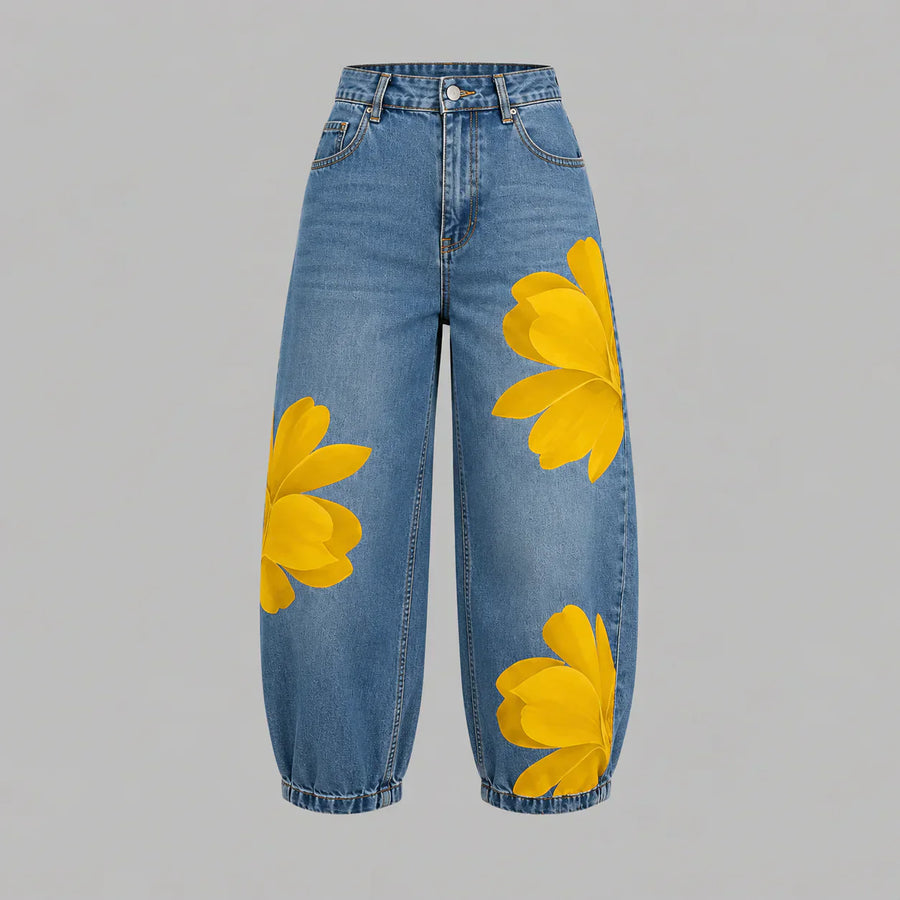 Chesca | Floral Denim Jeans