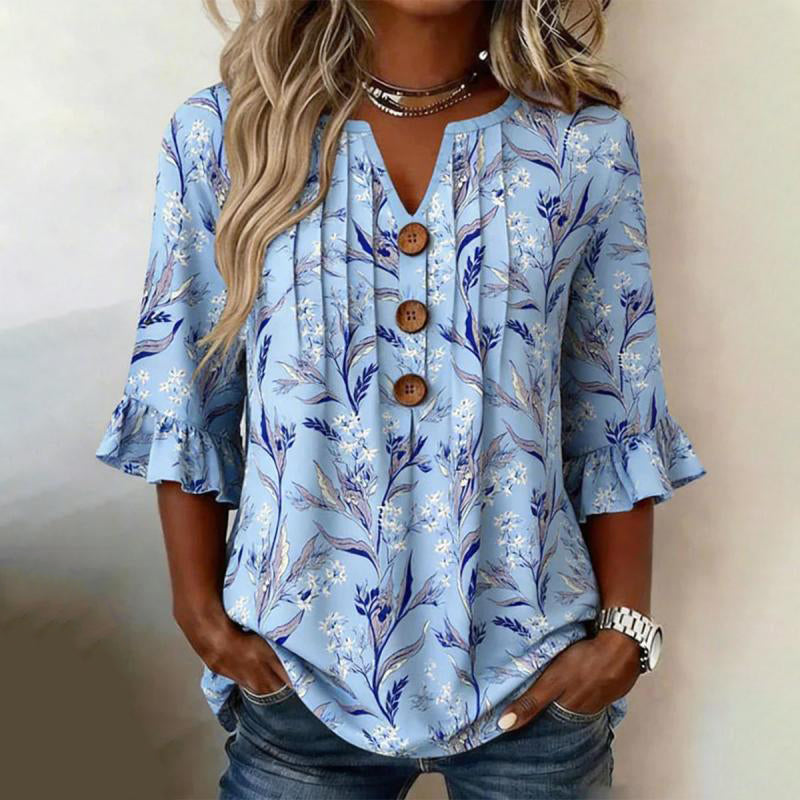 Diana | Vintage Floral Blouse