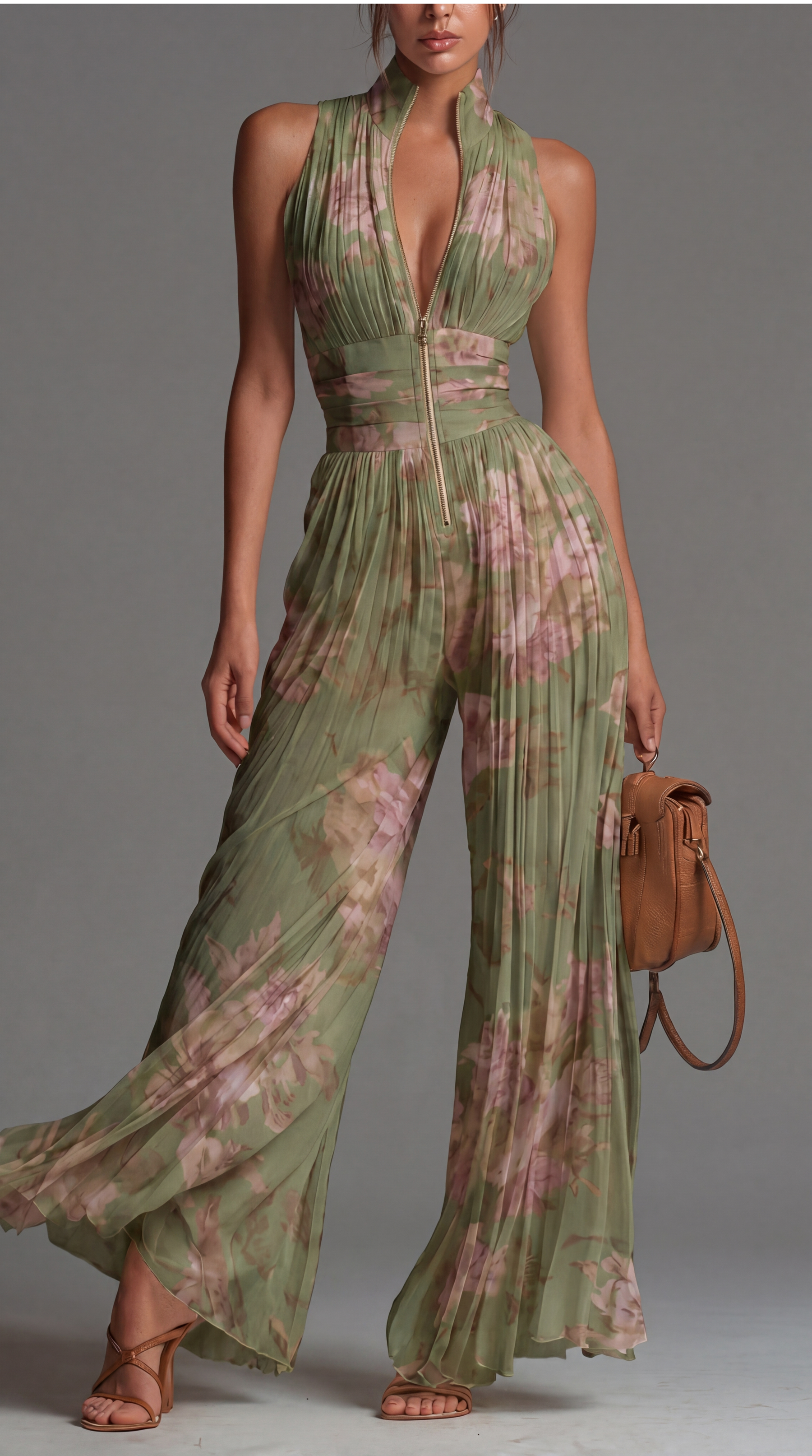 Kerlyn | Chiffon Pleated Romper