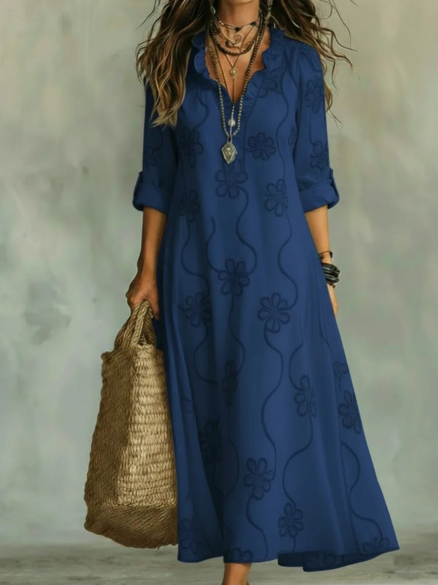 Sienna™ |  Flower-print summer dress that conceals the tummy