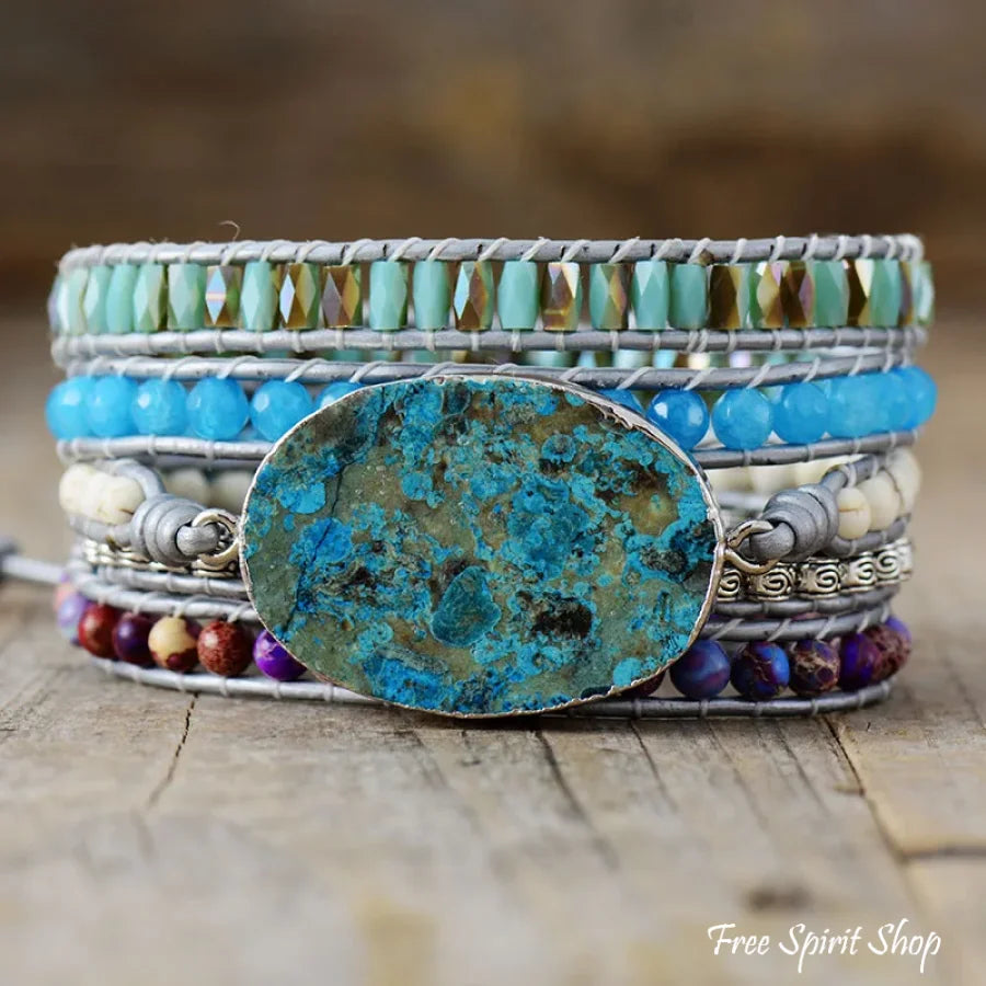 Asha | Blue Ocean Jasper & Purple