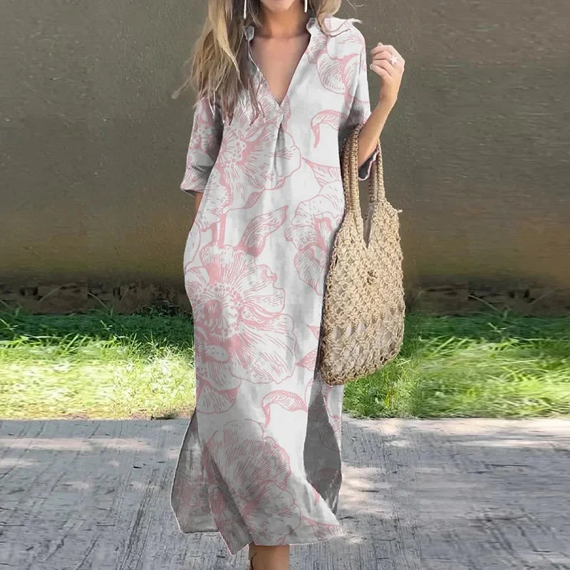 Camellia | Floral Breeze Maxi Dress