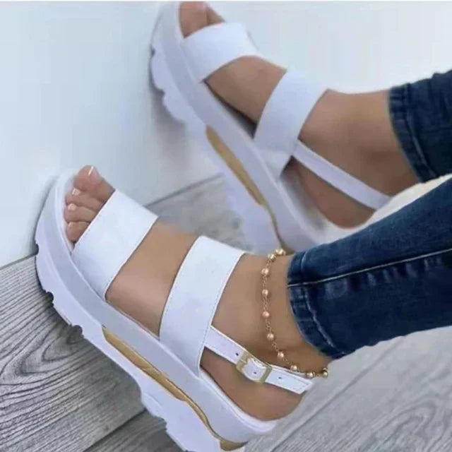 Dove | Platform Double Strap Sandals