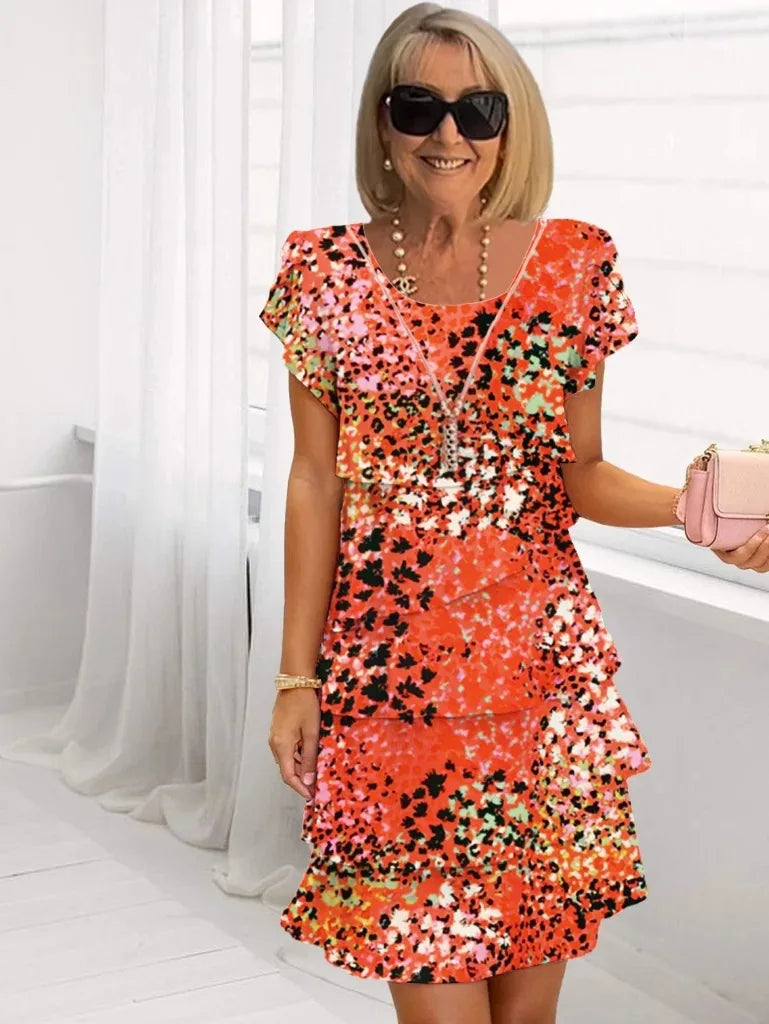Clarissa | Flutter Sleeve Flowy Dress