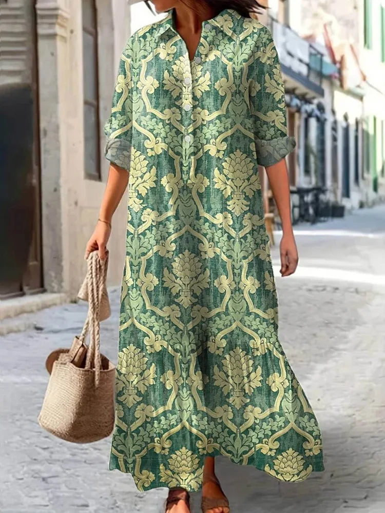 Evelyn | Vintage Heritage Maxi Dress