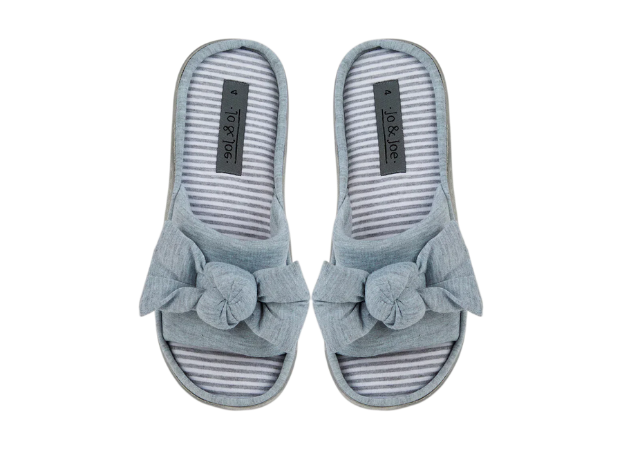 Georgia | Grey Open Toe Mule Sliders