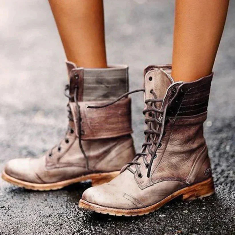 Rowena | Women’s Vintage Lace-Up Boots