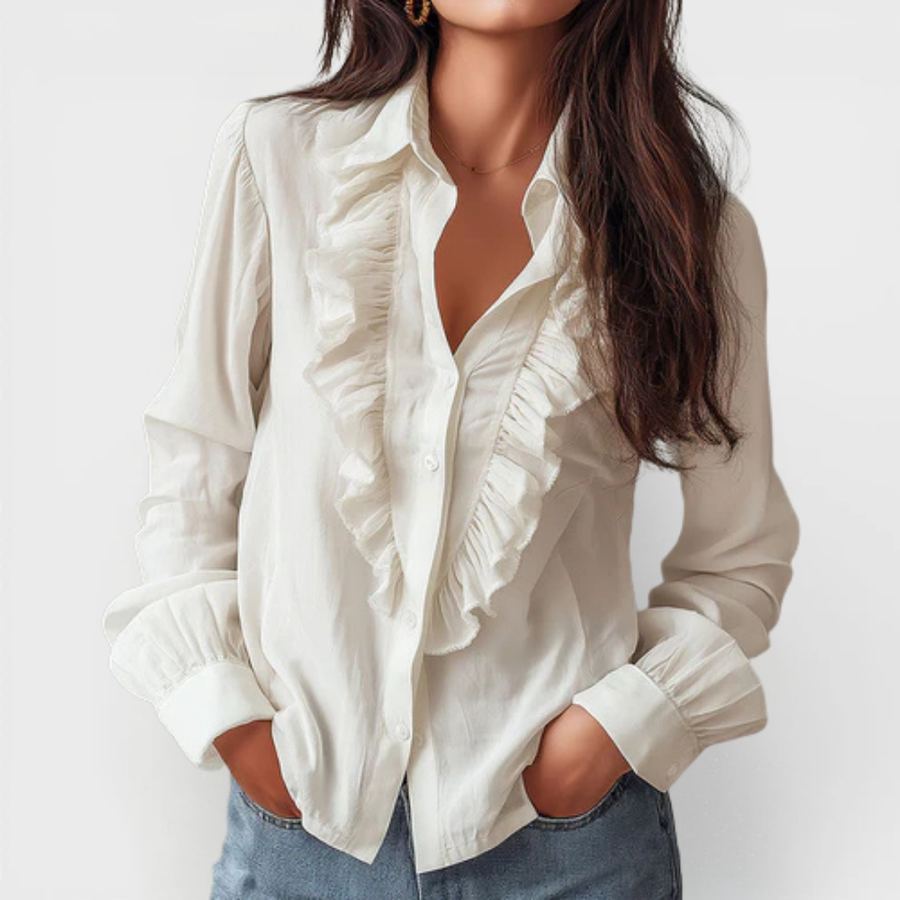 Anna | Ruffled Reversible Blouse