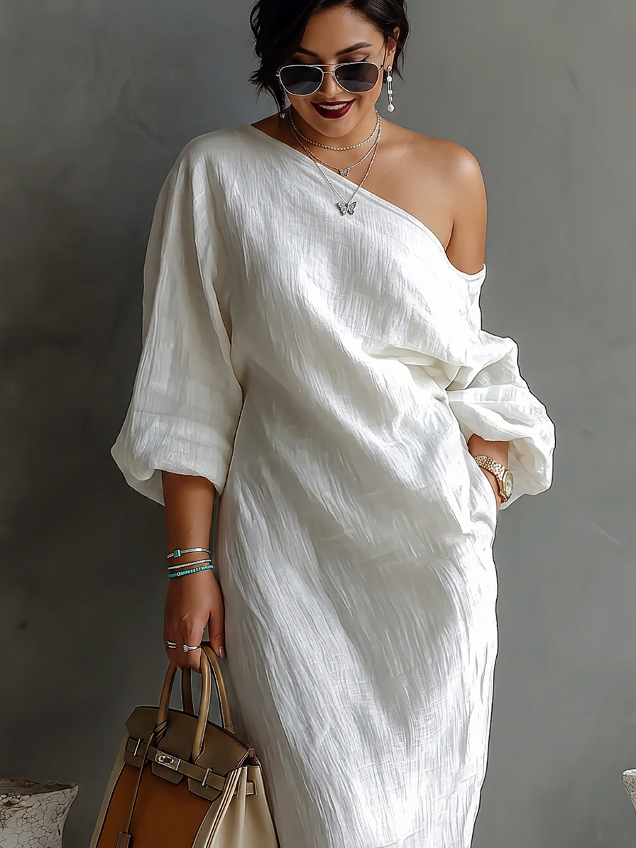 Elise | Elegant One-Shoulder Maxi Dress