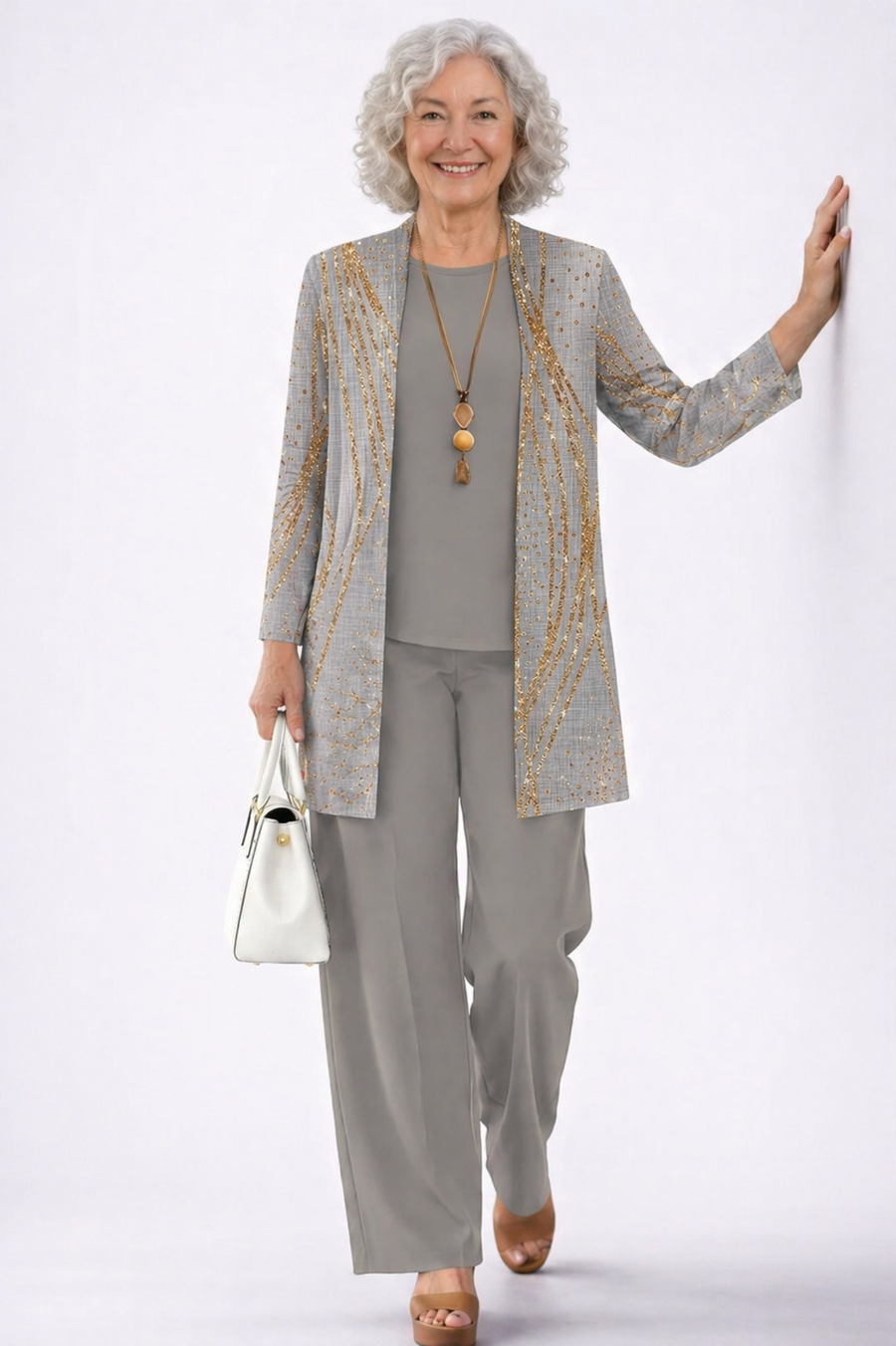 Alison | Blue & Gold Marble Three-Piece Set