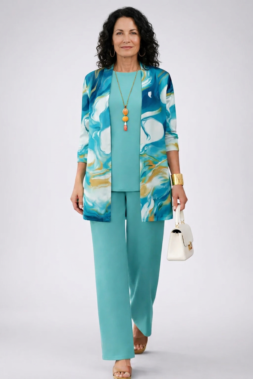 Galena | Blue Three-Piece Set