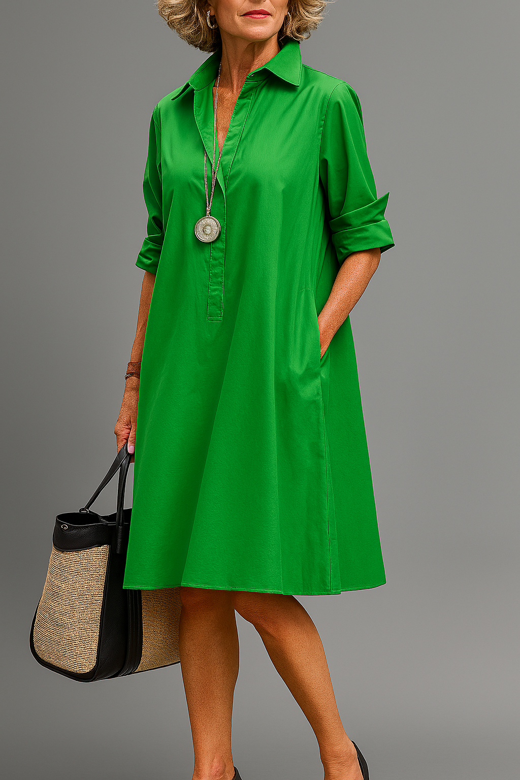 Frankie | Timeless Silk Midi Dress