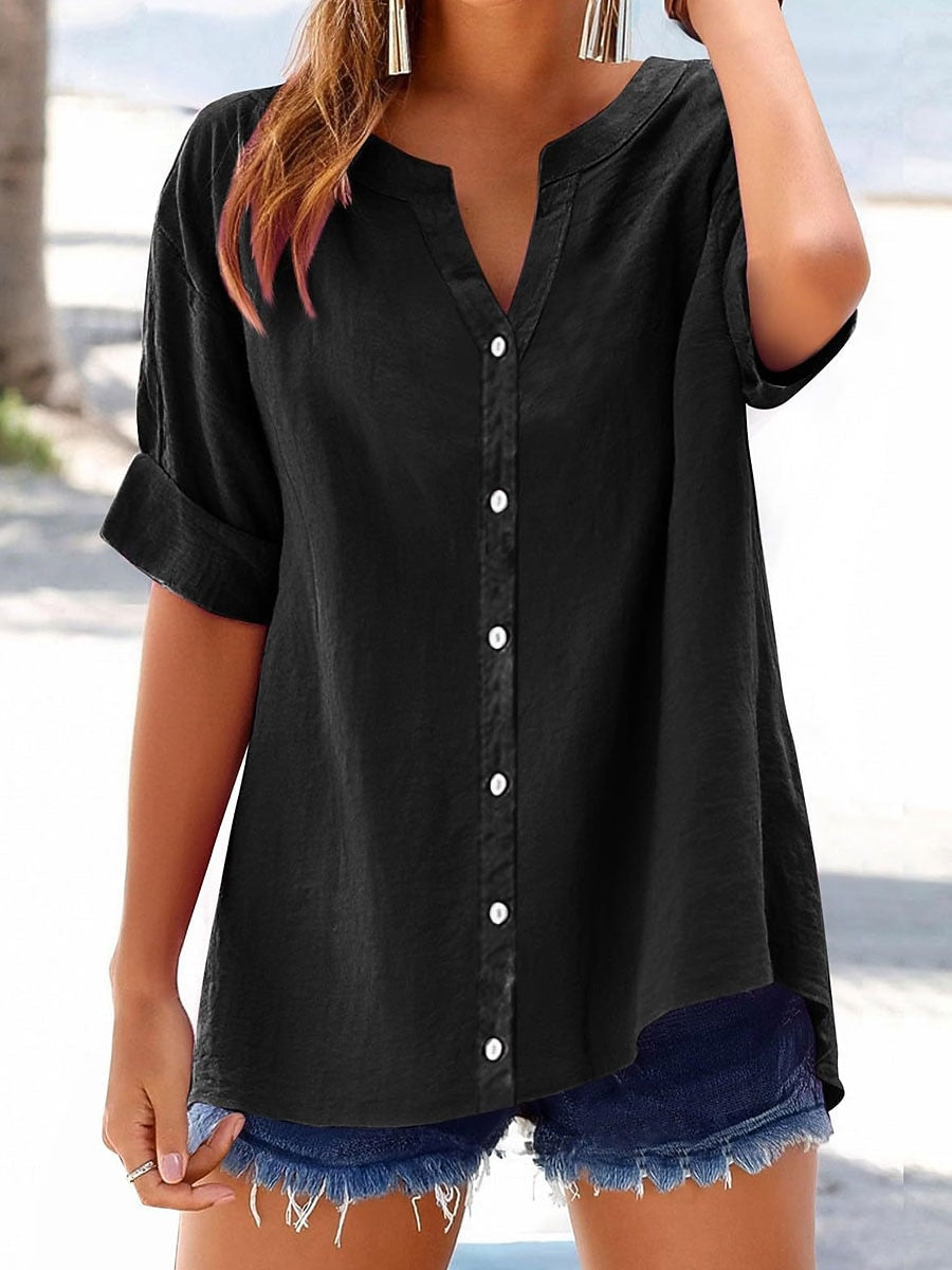 Una | V Neck Blouse