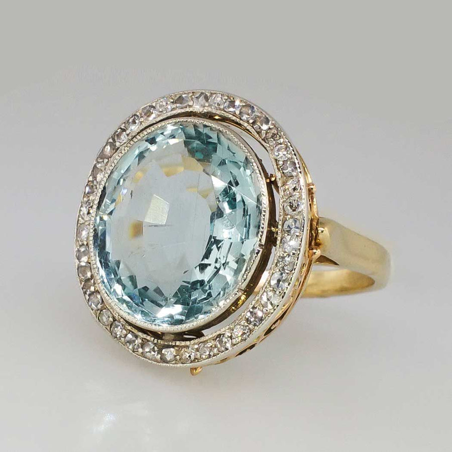 Jane | Blue Gold Ring