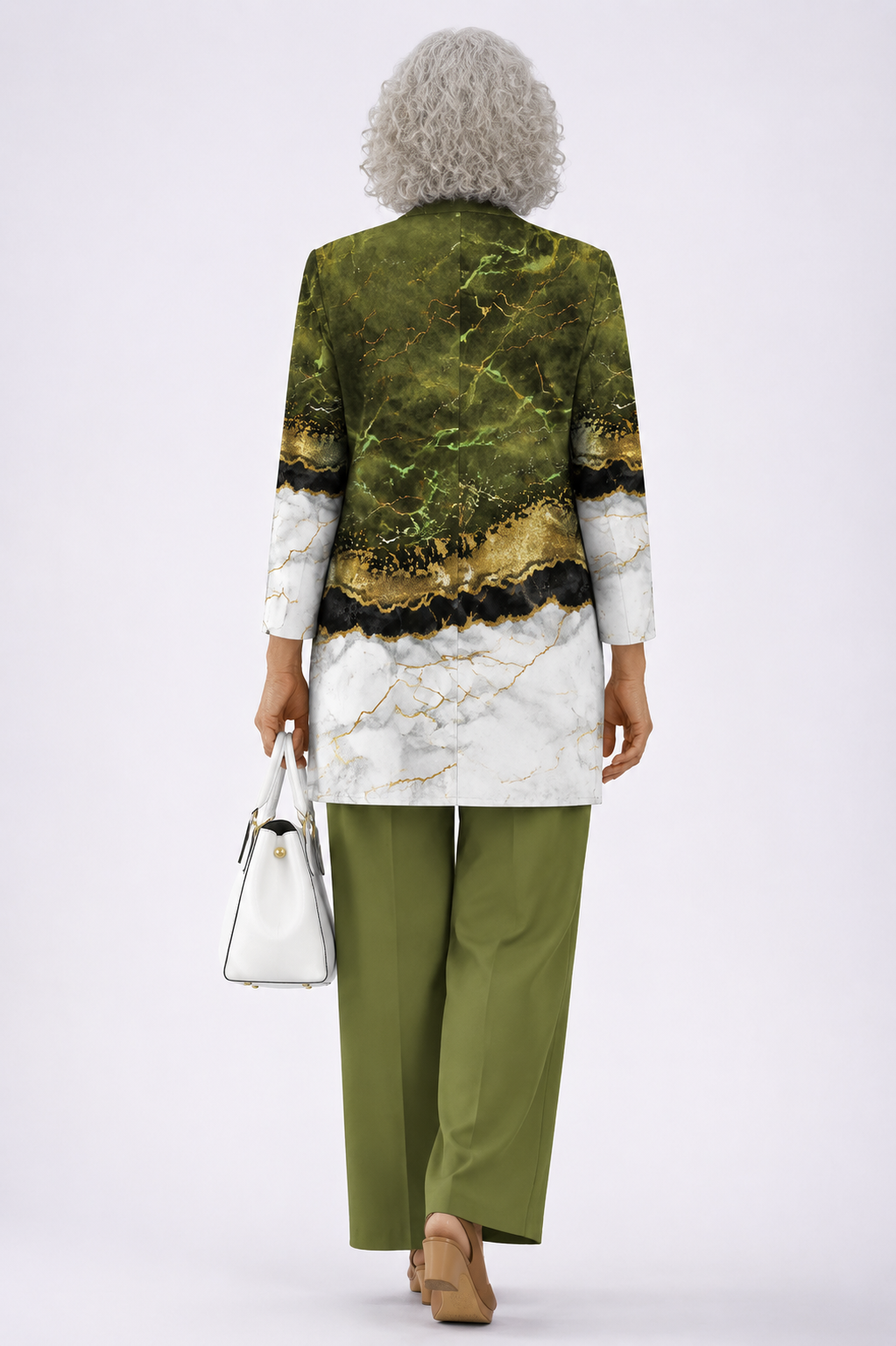 Deborah | Olive Green Three-Piece Set