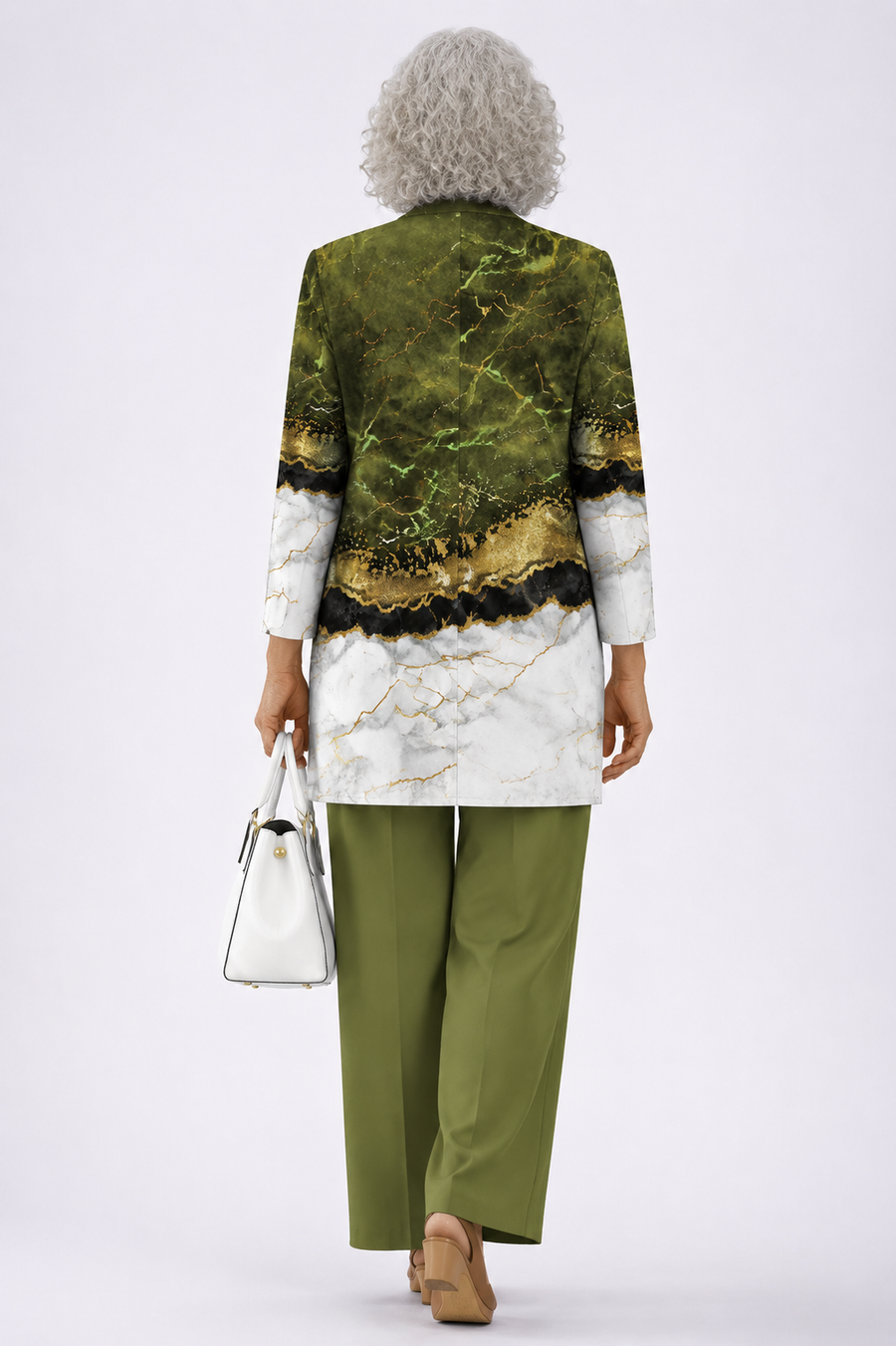Deborah | Olive Green Three-Piece Set