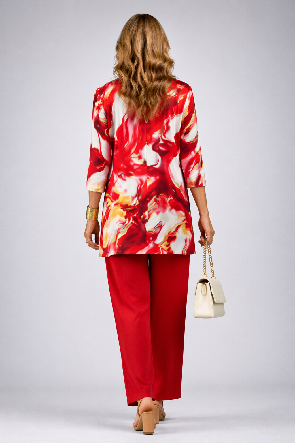 Gelsey | Red Three-Piece Set