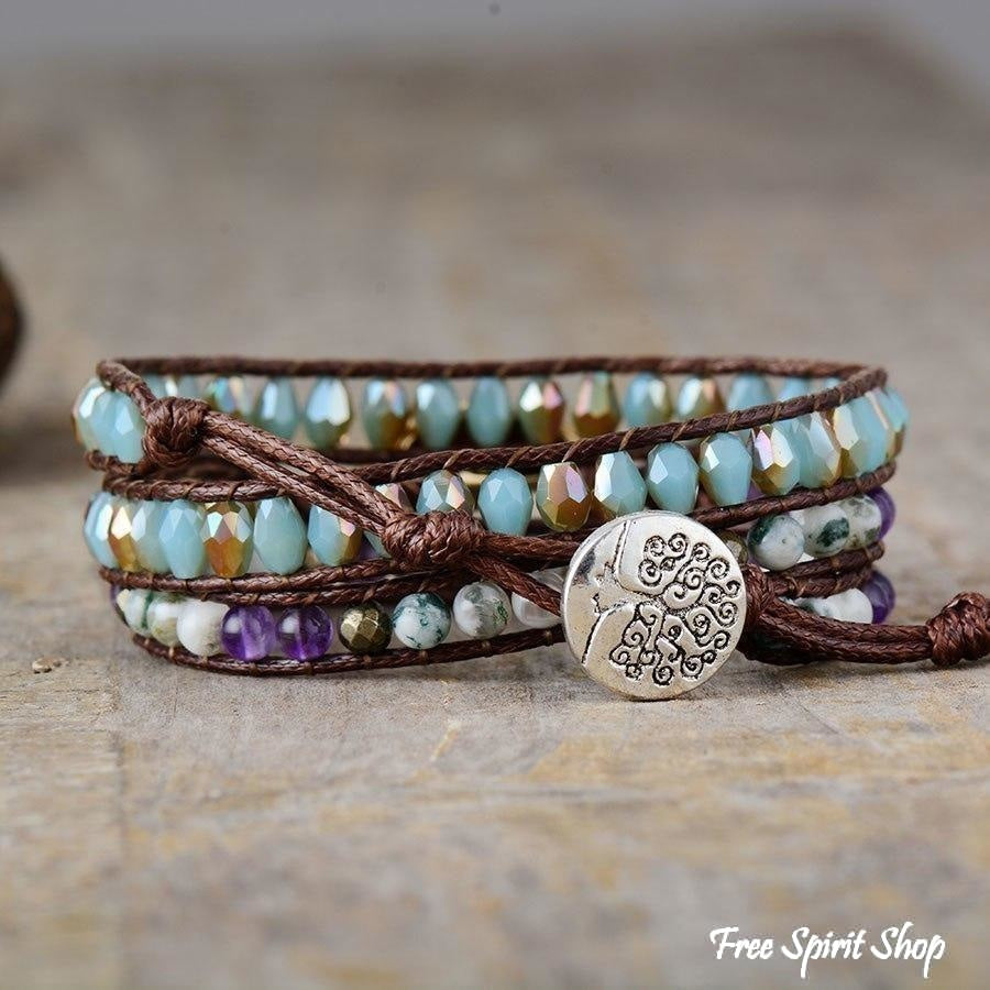 Tina | Golden Seashell With Tree Agate