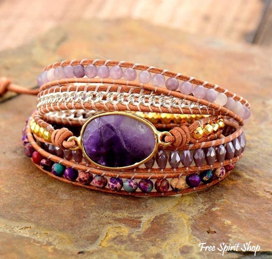 Polly | Handmade Amethyst & Purple Jasper