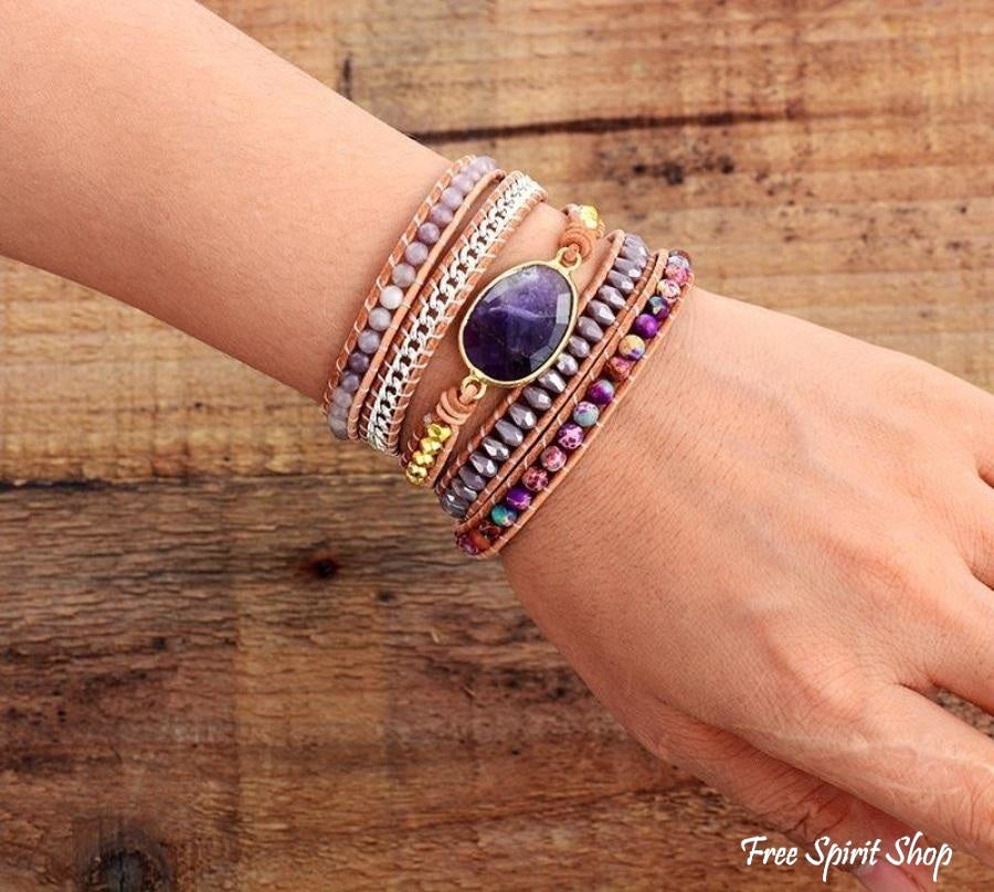 Polly | Handmade Amethyst & Purple Jasper