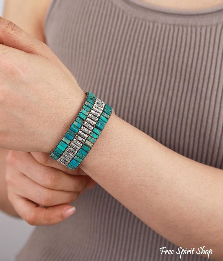 Bella | Handmade Blue Jasper & Tibetan