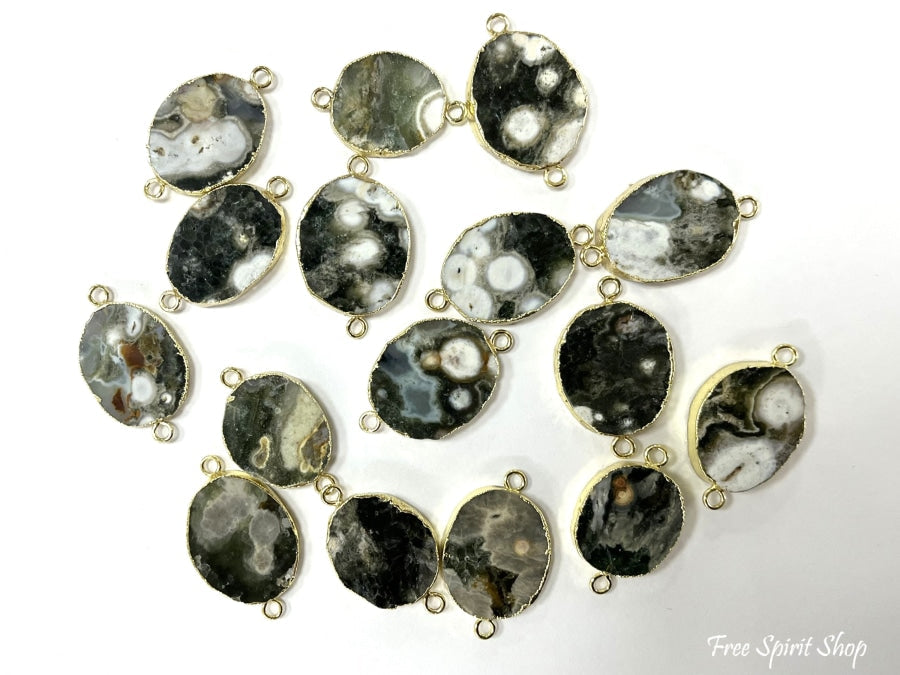 Dawn | Handmade Dark Ocean Agate Gemstone