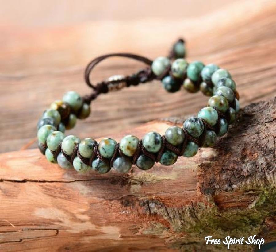 Maggie | Handmade Natural African Turquoise Braided