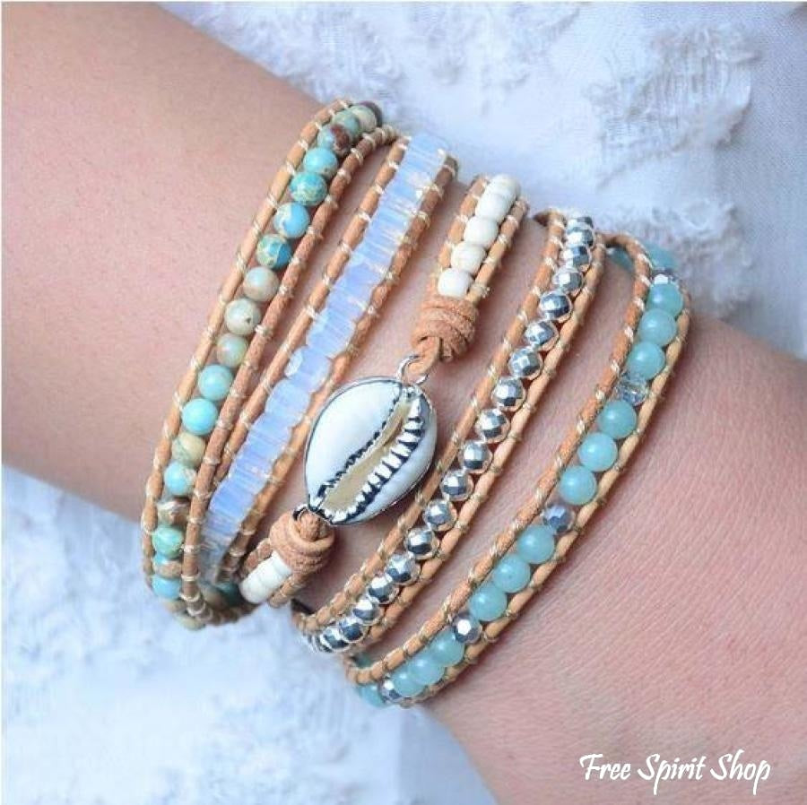 Teresa | Handmade Natural Amazonite & Howlite