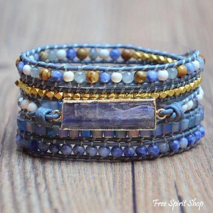 Imogen | Handmade Natural Blue Topaz Sodalite