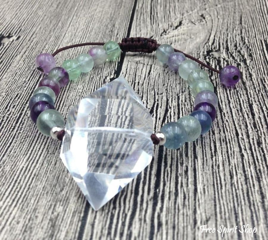 Adele | Handmade Natural Fluorite & Clear
