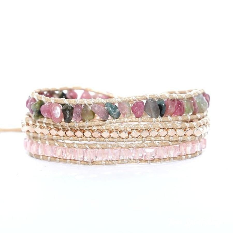 Georgia | Handmade Natural Pink Tourmaline Wrap