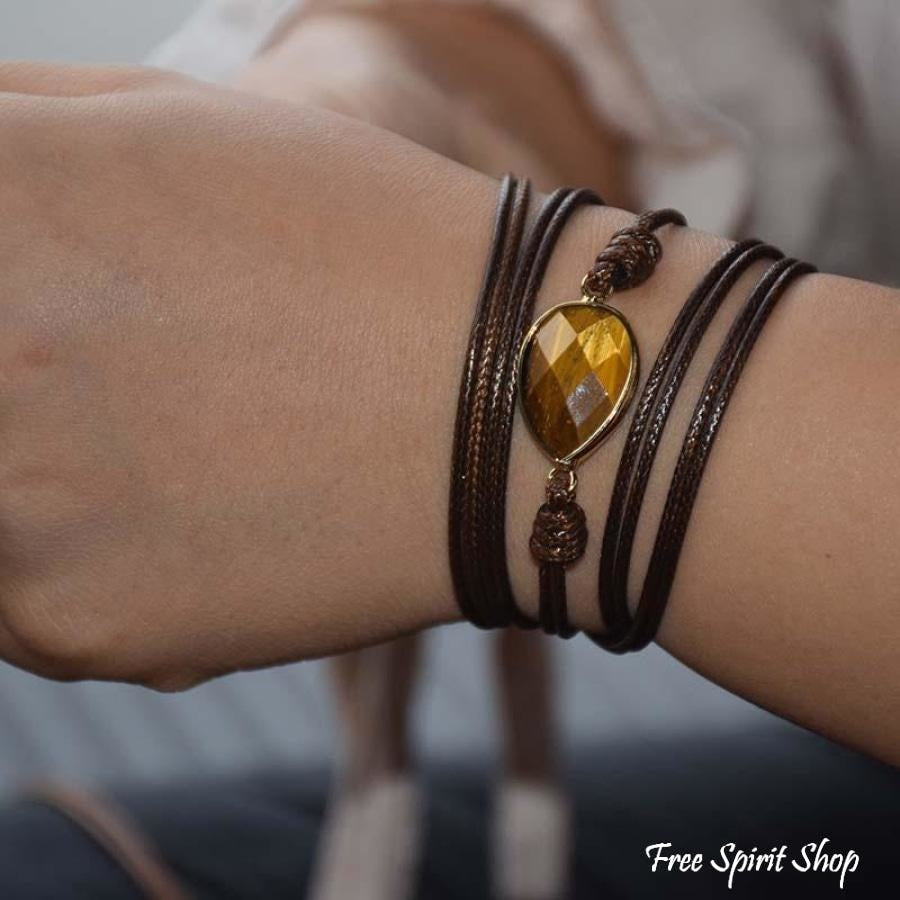 Sue | Handmade Natural Tiger Eye Gemstone