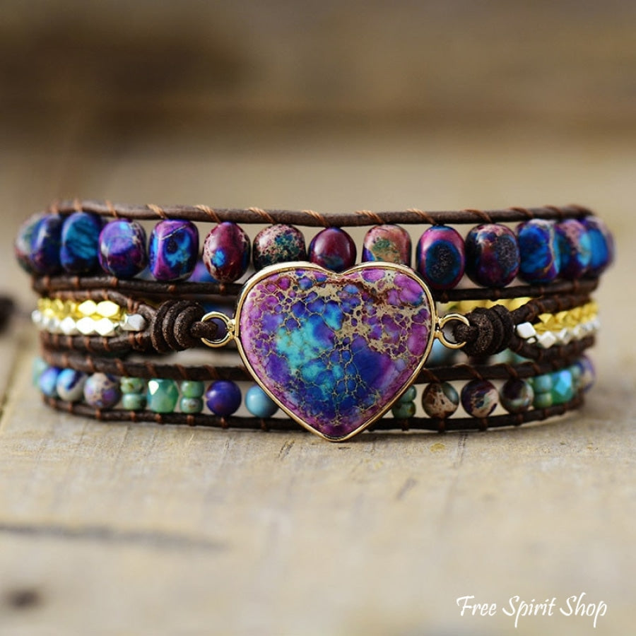 Florence | Handmade Purple & Turquoise Jasper