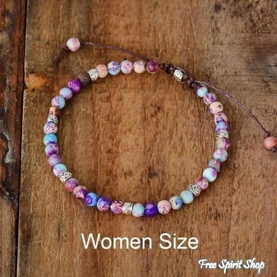 Callie | Handmade Purple Jasper Stone Adjustable