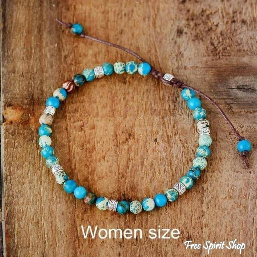 Callie | Handmade Purple Jasper Stone Adjustable