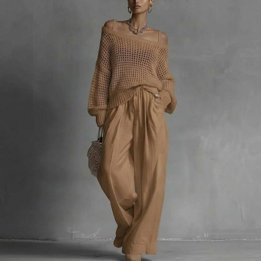 Odalys | Off-Shoulder Knit Set