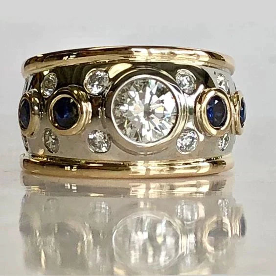 Nina | Vintage Gold Zirconia Ring