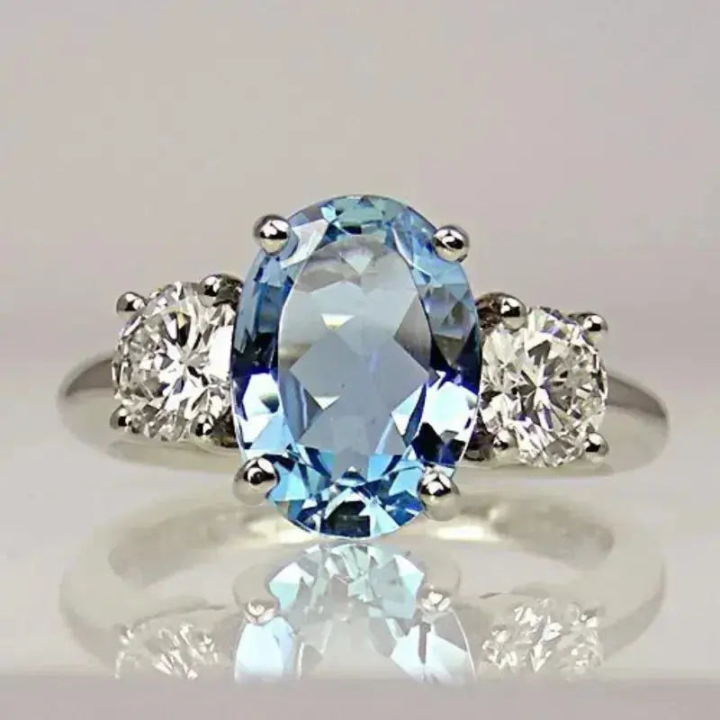 Jade | Ring Silver Crystal Ring