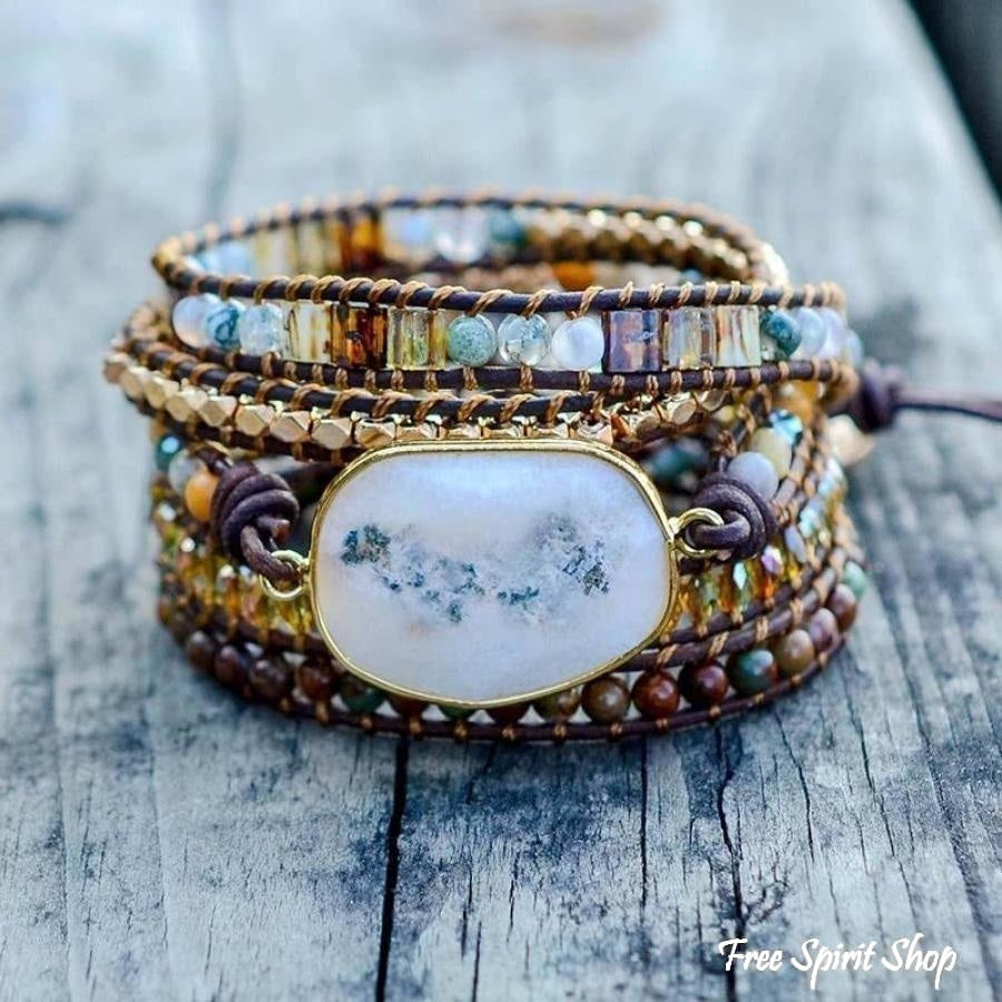 Elena | Agate Moonlight & Jasper Wrap