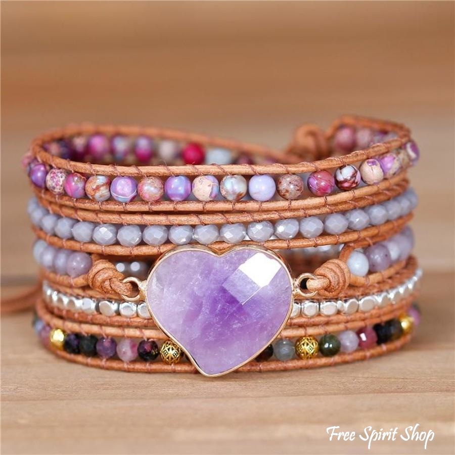 Stella | Amethyst Heart Purple Jasper &