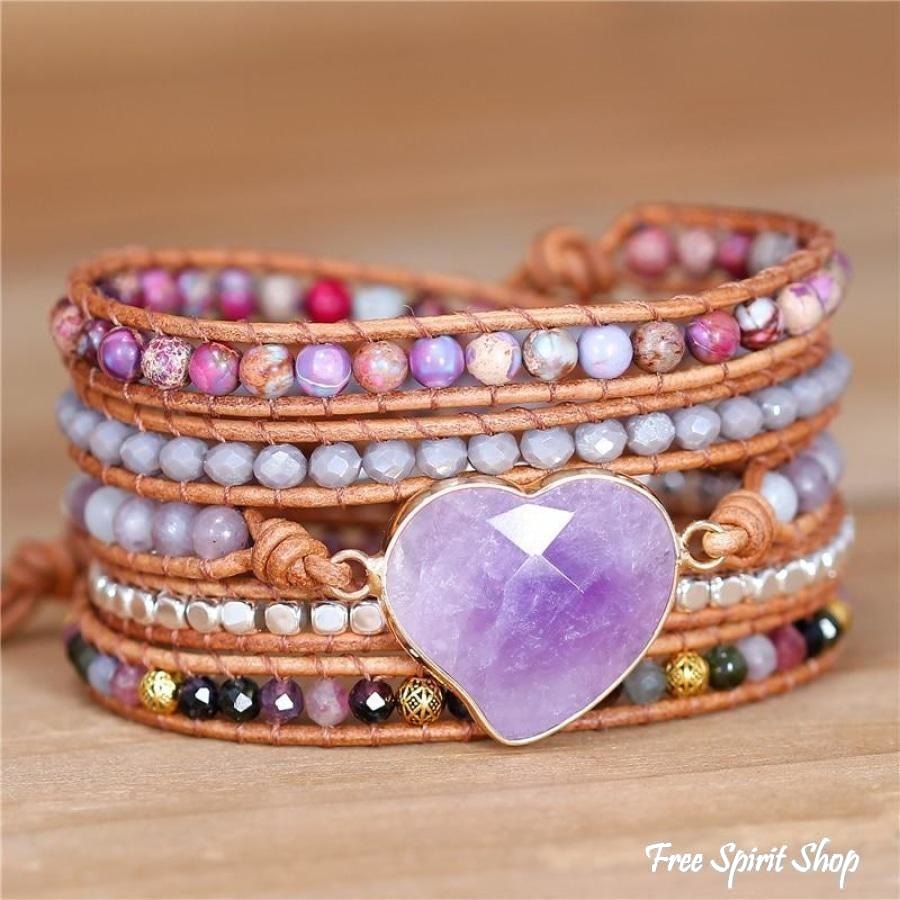 Stella | Amethyst Heart Purple Jasper &