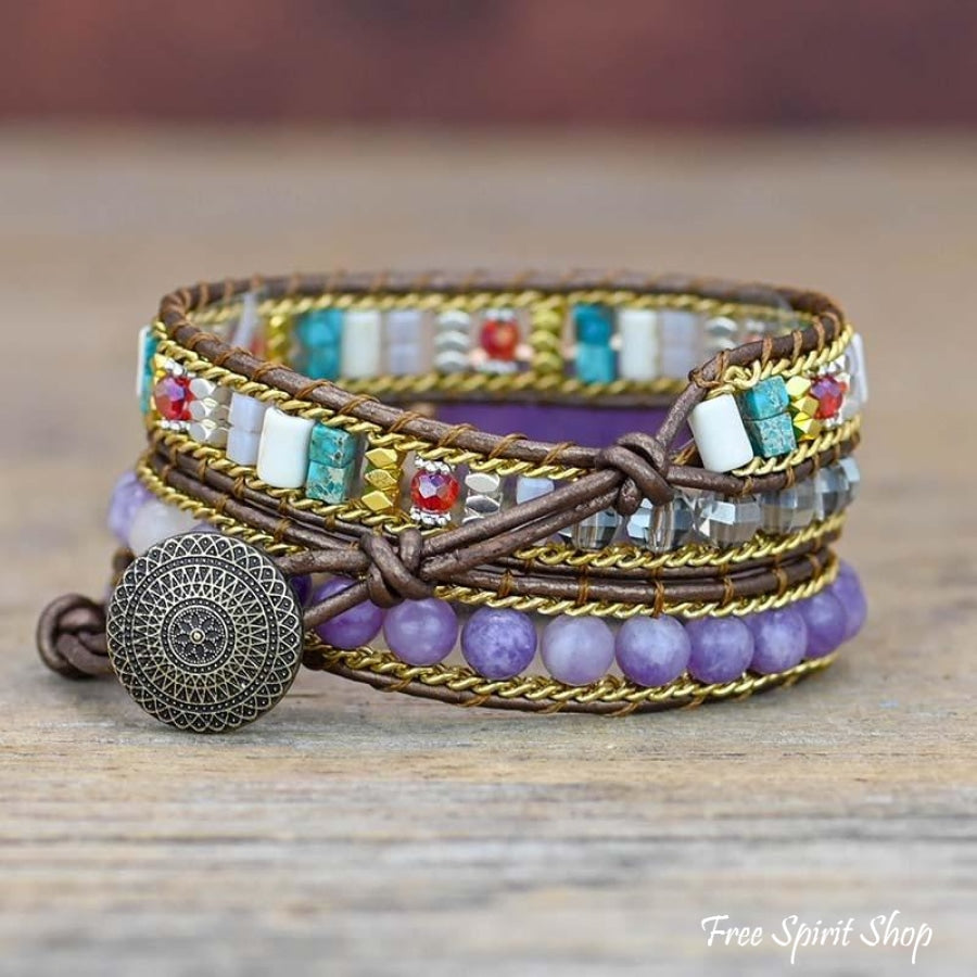 Meg | Amethyst Heart Wrap