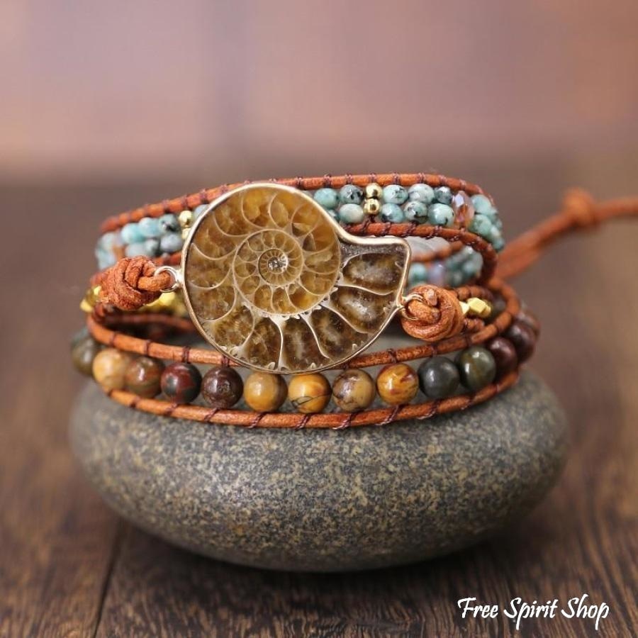 Diana | Ammonite Fossil Jasper & African