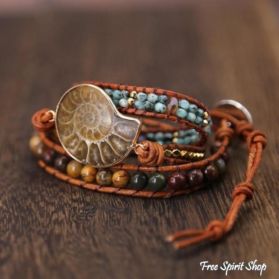 Diana | Ammonite Fossil Jasper & African
