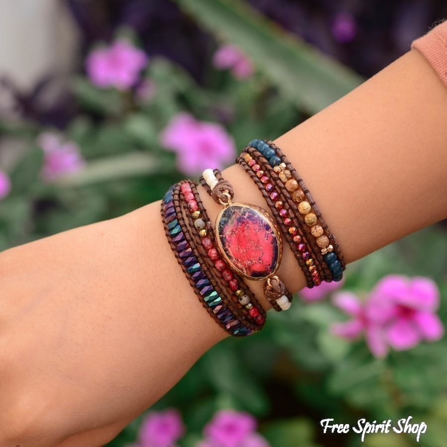 Iris | Imperial Jasper & Apatite Wrap