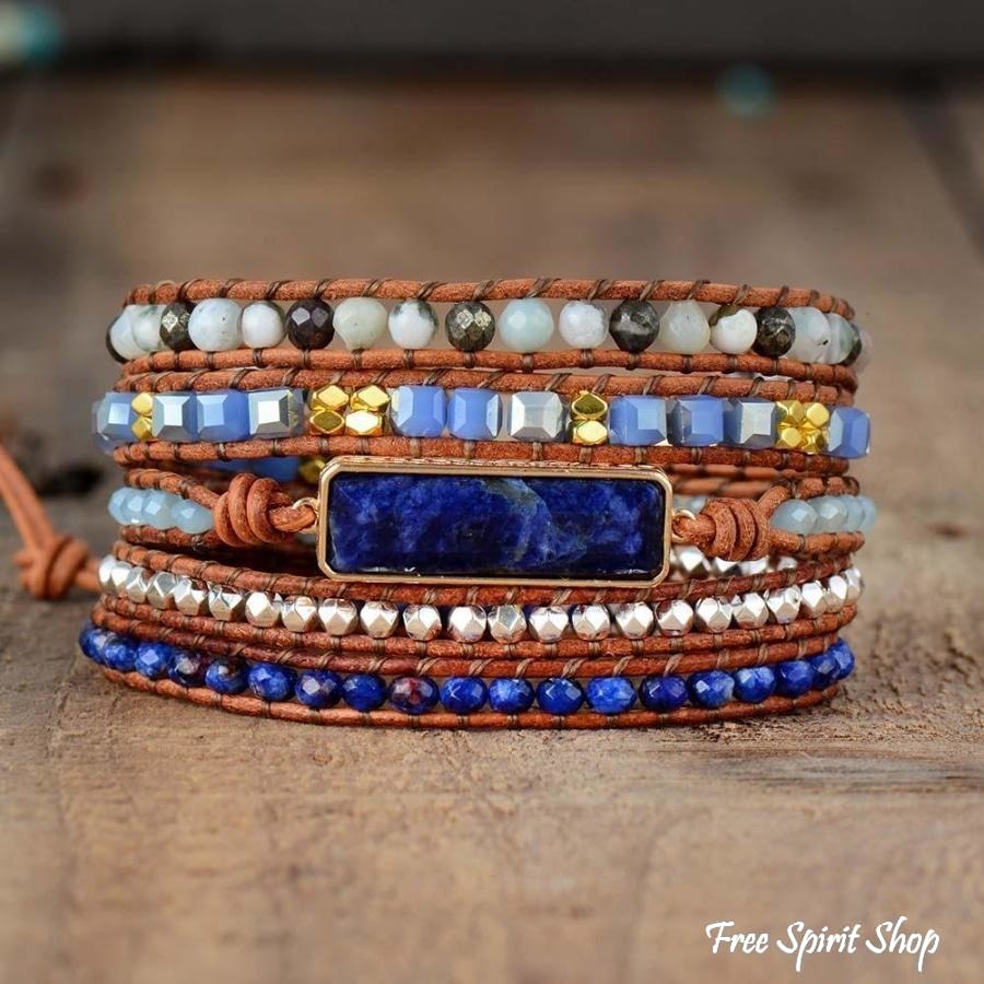 Kaia | Sodalite Amazonite & Pyrite Wrap