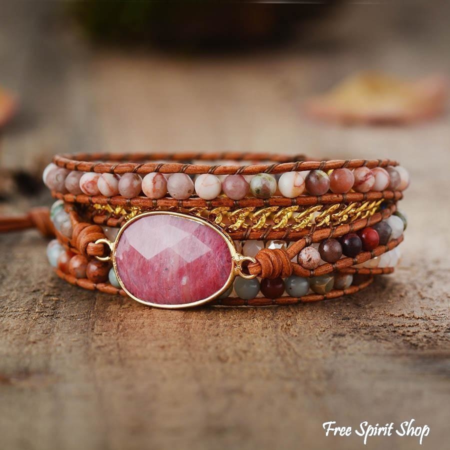 Eliza | Rhodonite King Jasper & Pink