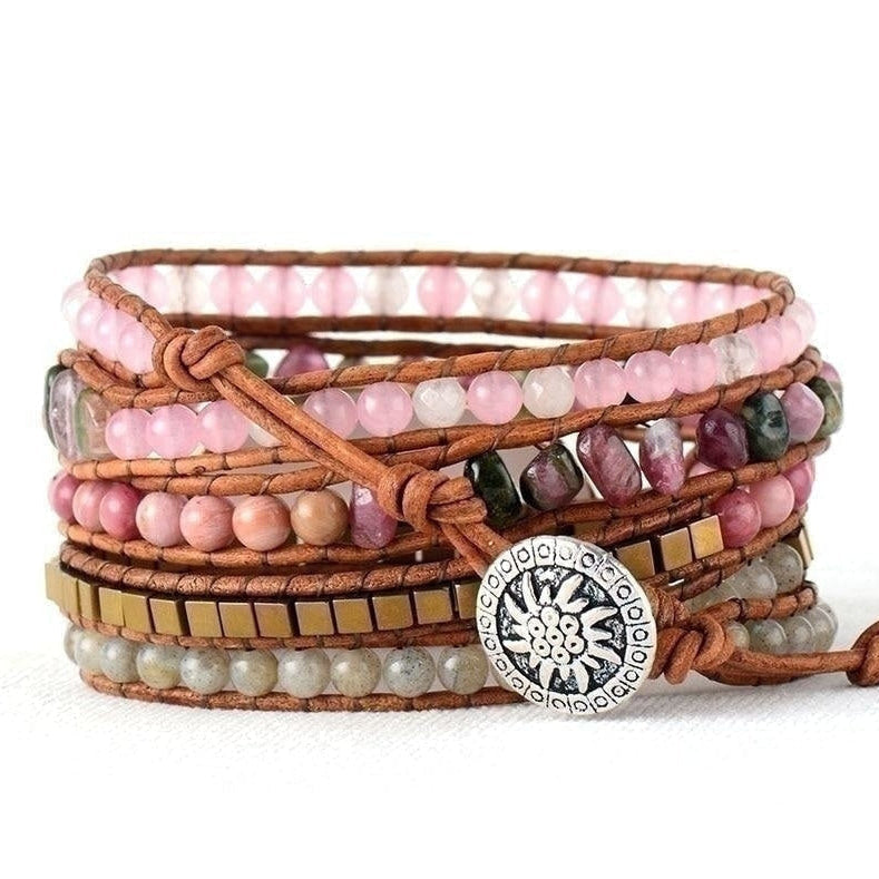 Aisha | Rose Quartz & Tourmaline Beaded
