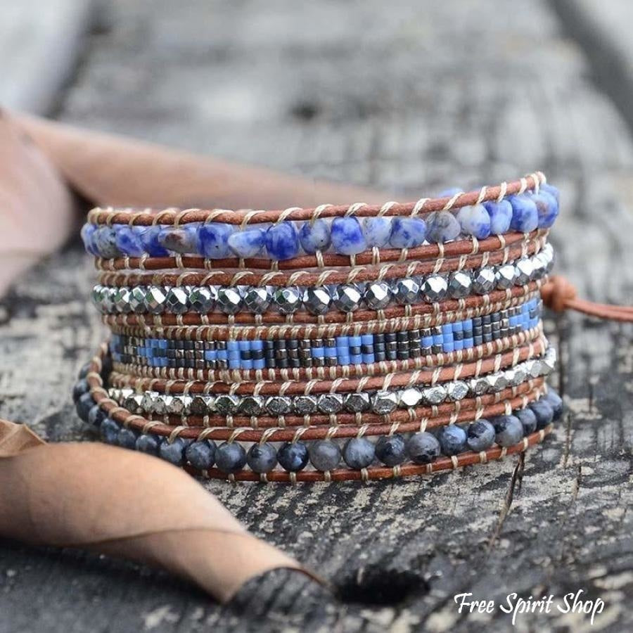 Xanthe | Sodalite, Labradorite & Hematite Stone