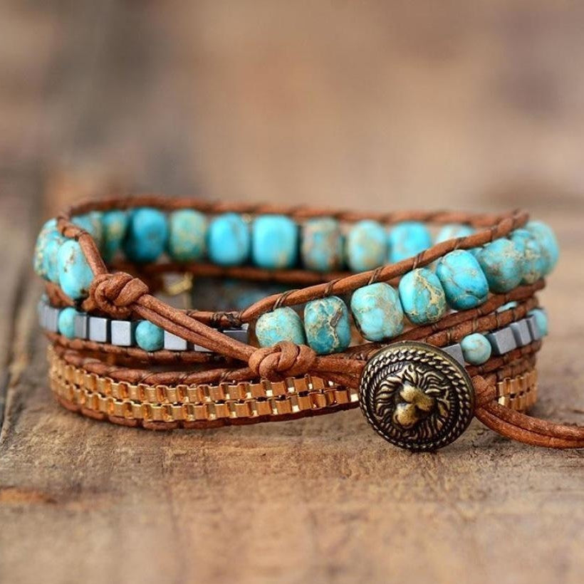 Abigail | Turquoise Howlite Wrap